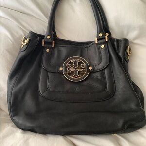 Black Leather Tote Bag